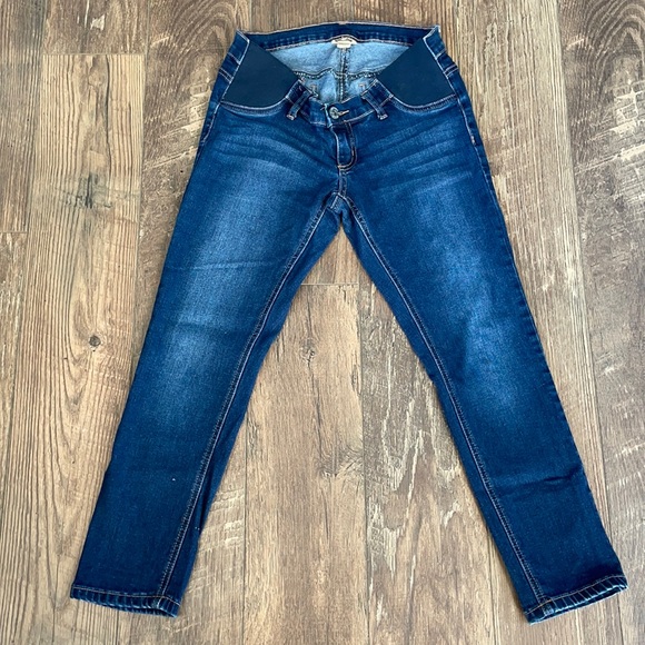 Indigo Blue Denim - Indigo blue maternity jeans size small